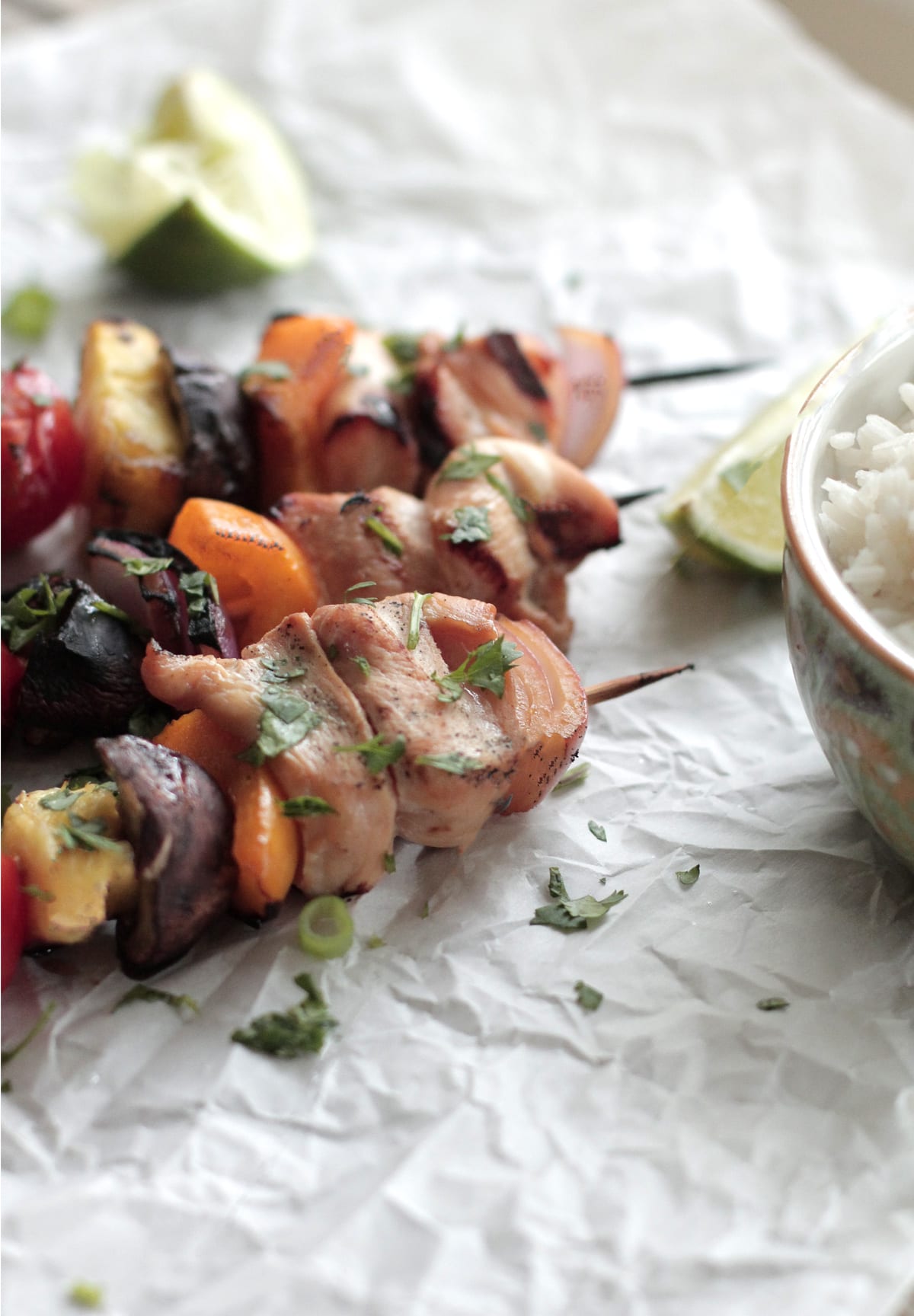 Sweet Chicken Kabobs with Citrus-Soy Marinade