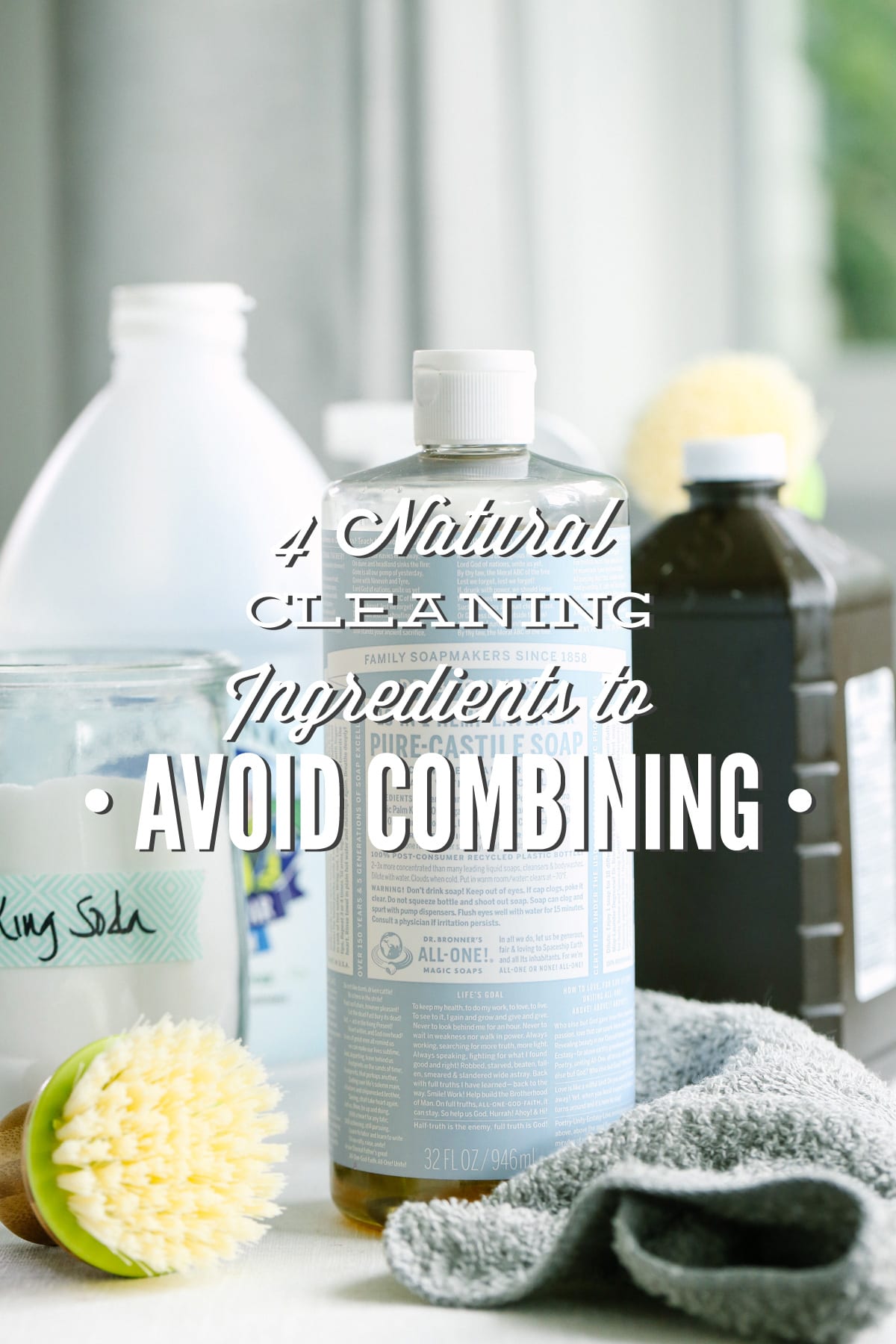 4 Natural Cleaning Ingredients to Avoid Combining