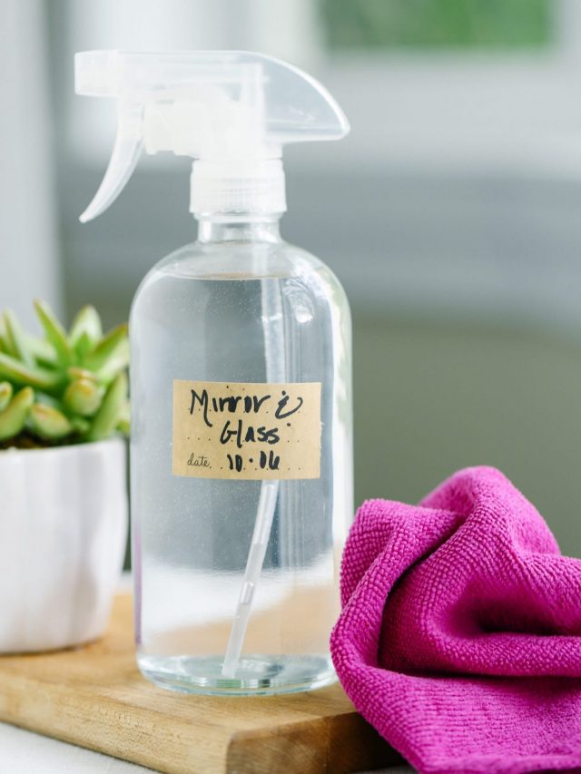 Homemade Glass and Mirror Cleaner