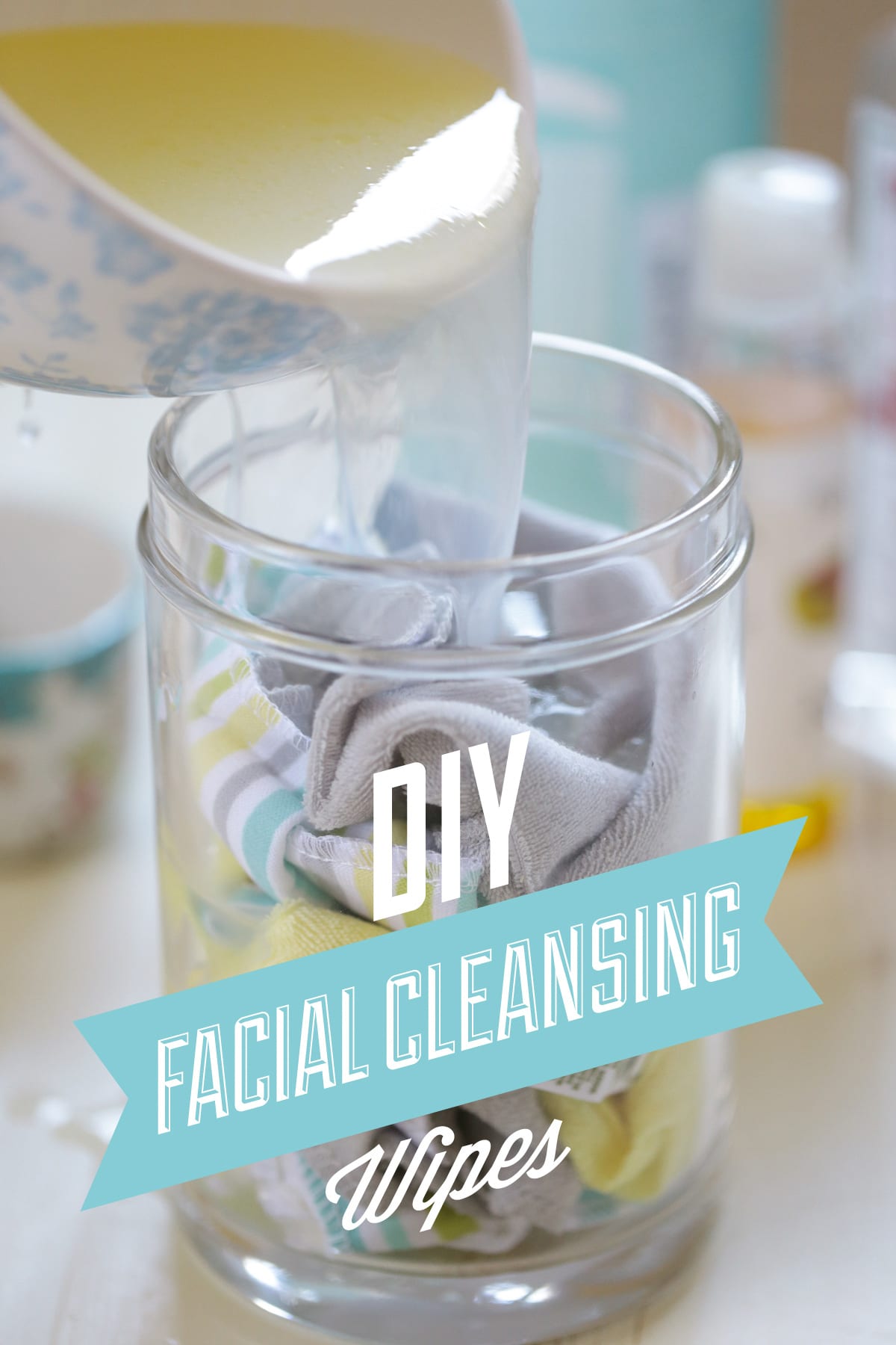 DIY Homemade Reusable Facial Cleansing Wipes