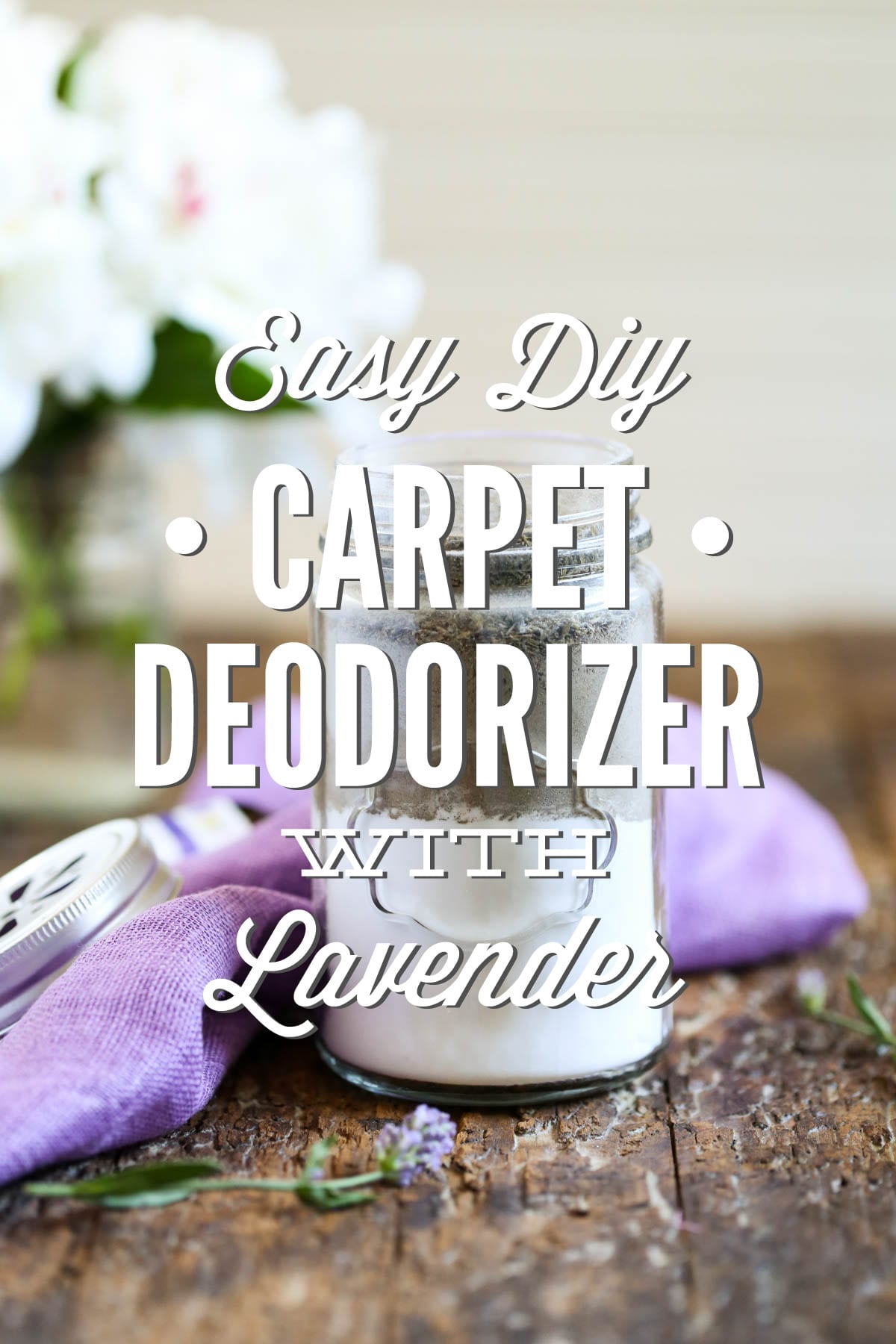 Easy DIY Carpet Deodorizer with Lavender