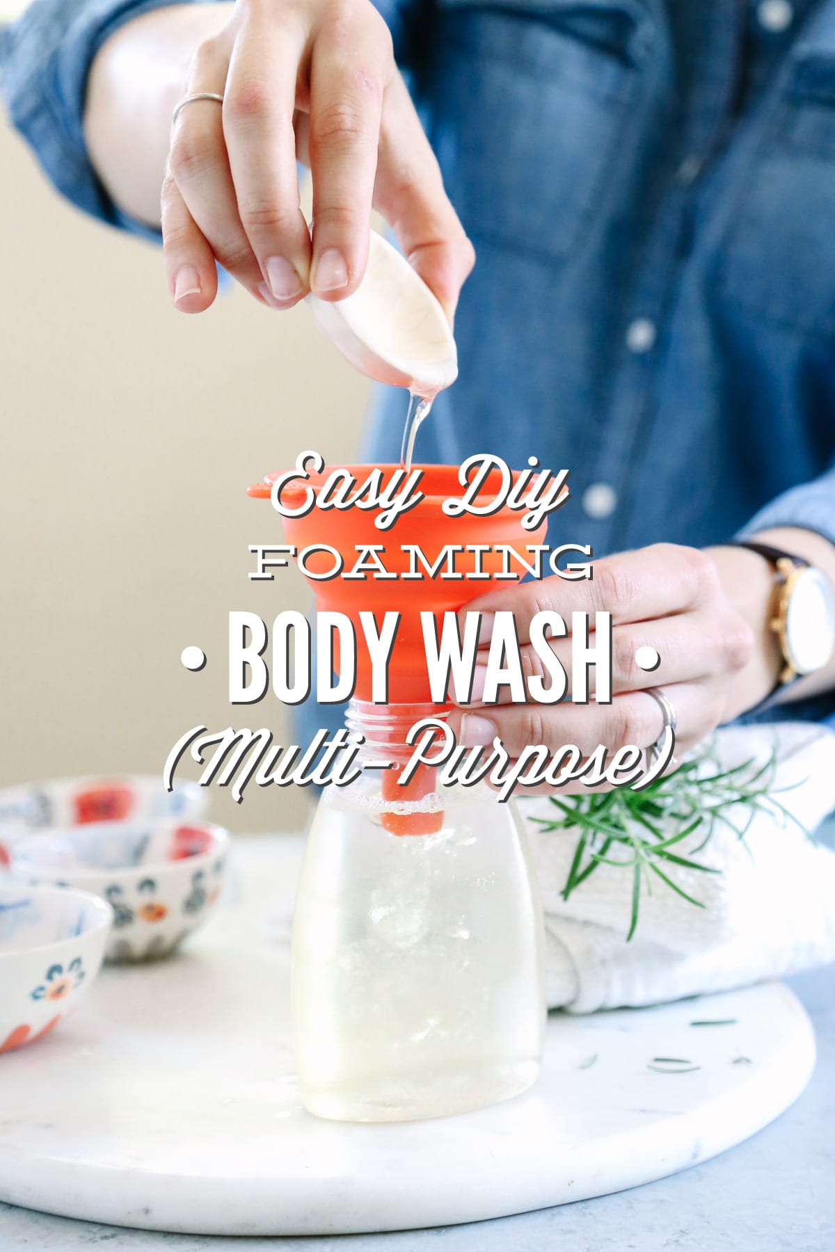 Easy DIY Foaming Body Wash (Multi-Purpose)