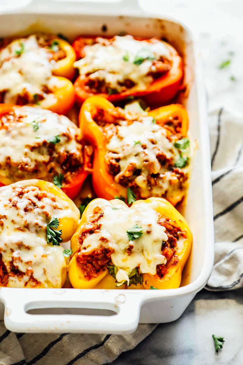 Easy Stuffed Bell Peppers (With Freezer Meal Prep Tips)