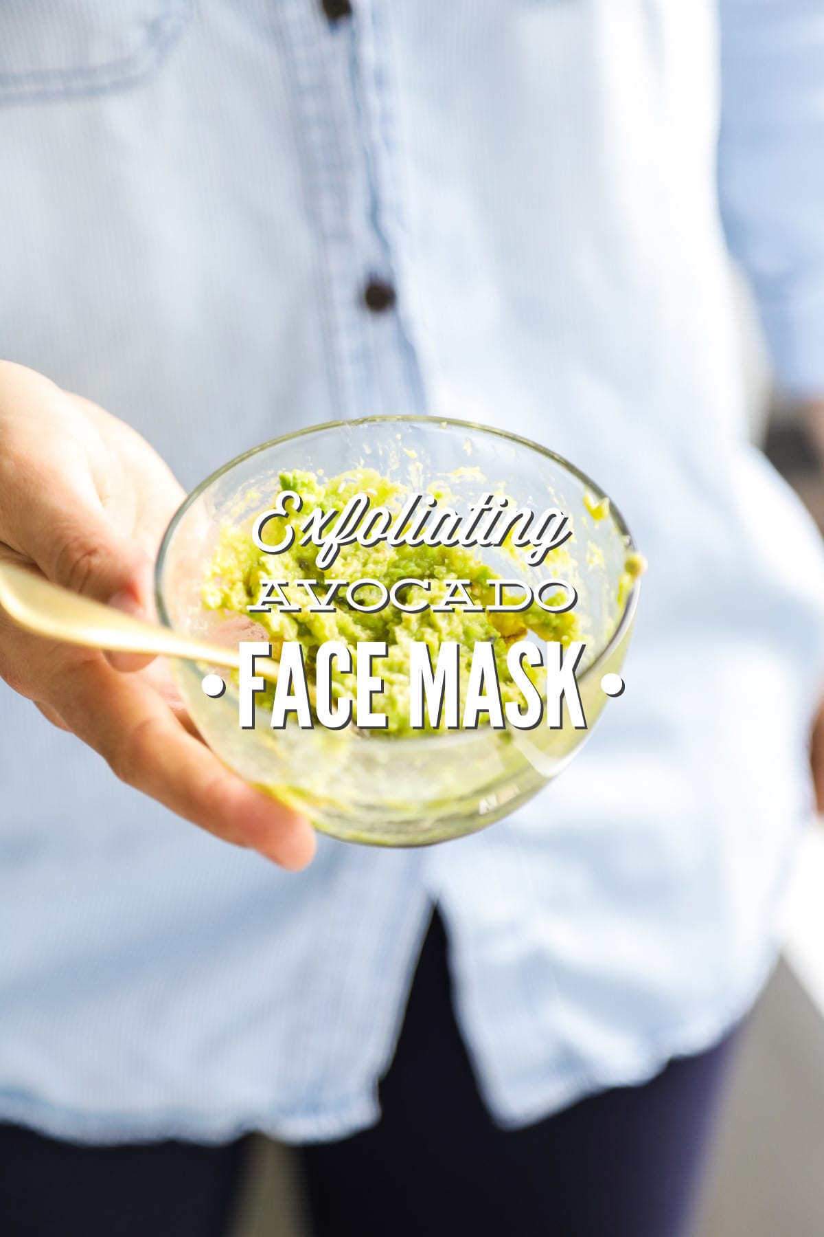 Exfoliating Avocado Face Mask (a real food-based facial mask)