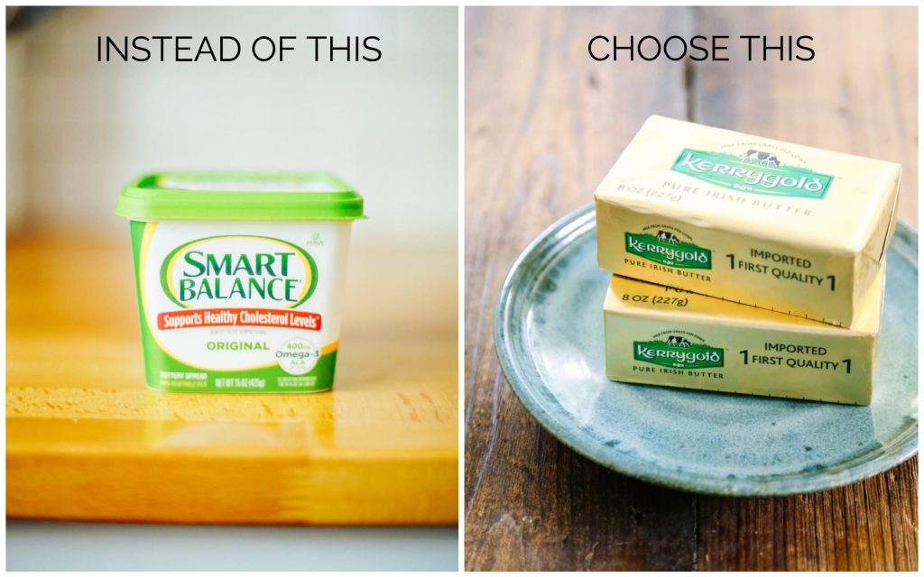 Healthy Food Swaps butter and margarine