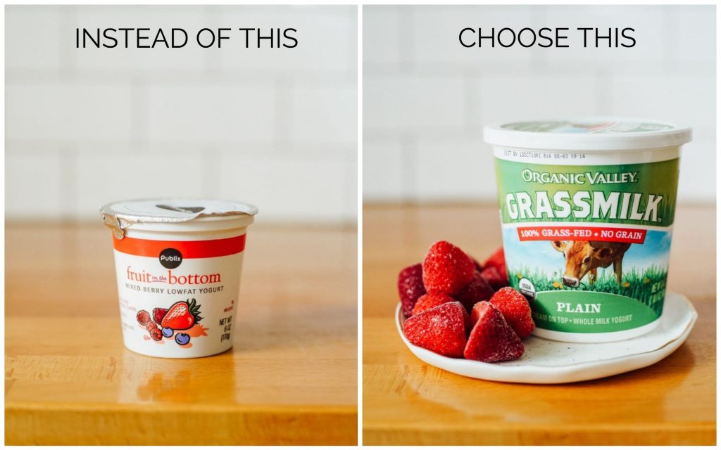 Healthy Food Swaps yogurt