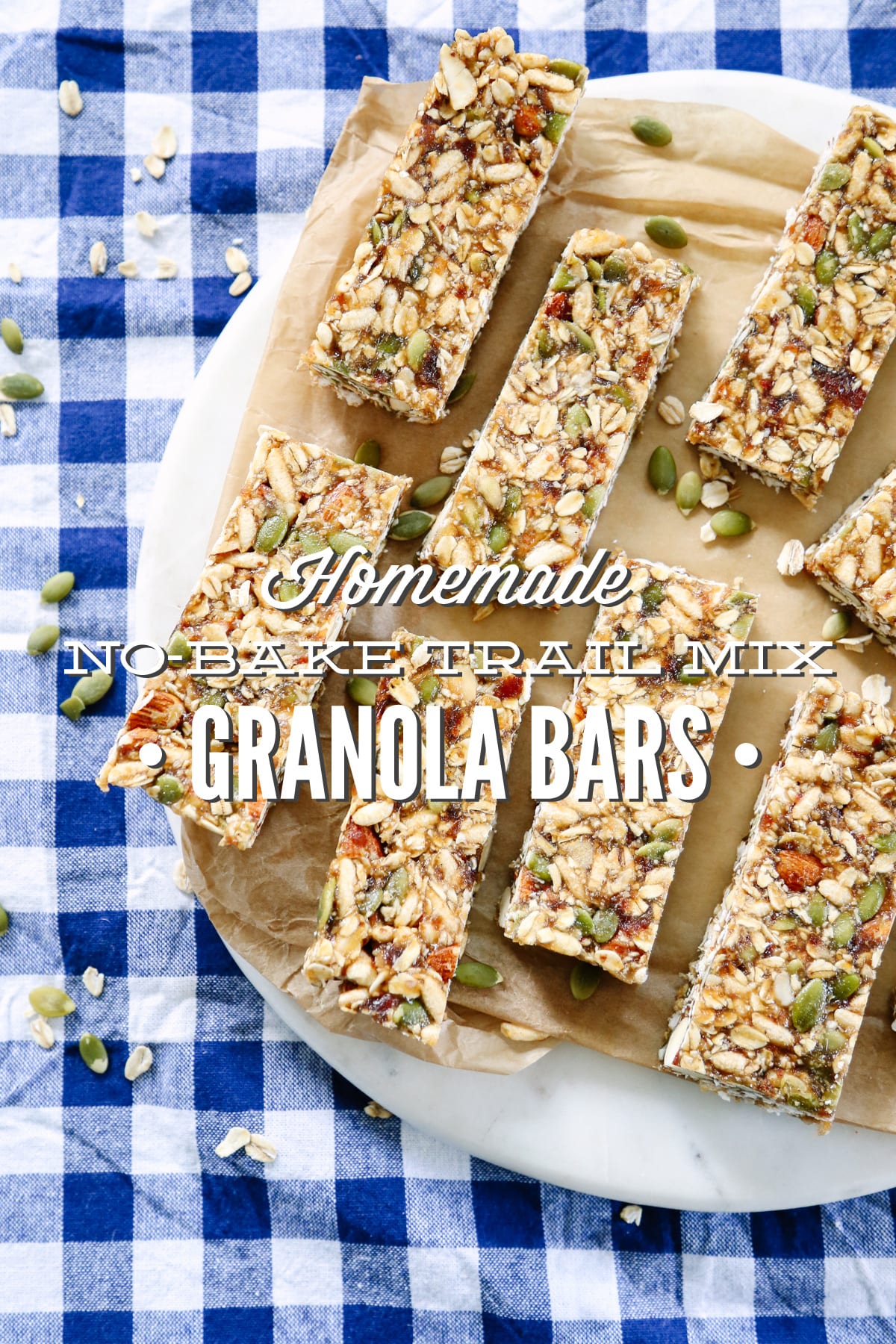 Homemade No-Bake Trail Mix Granola Bars (Freezer-Friendly)