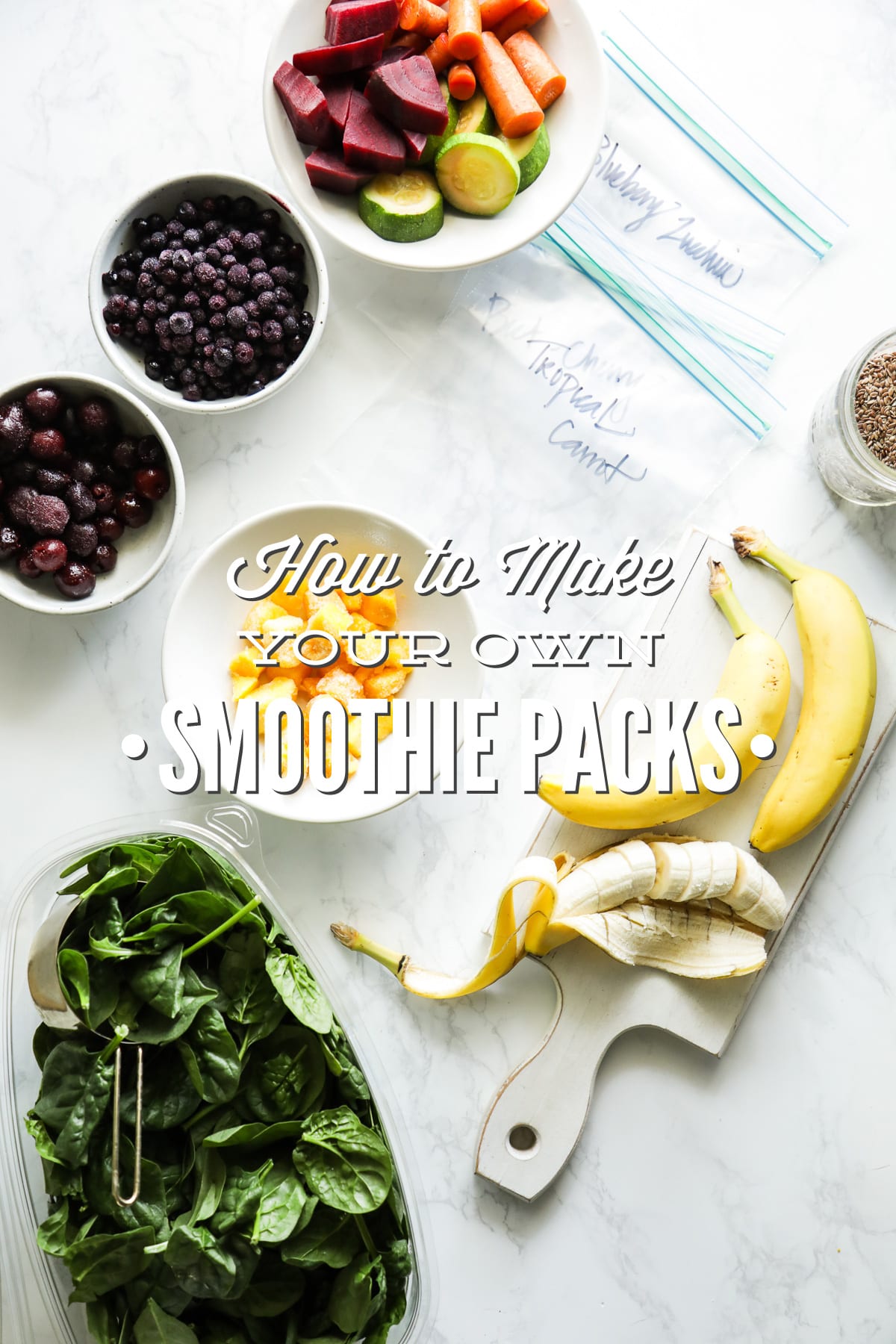 How to Make Your Own Freezer Smoothie Packs (Prep Ahead Smoothie Hack)
