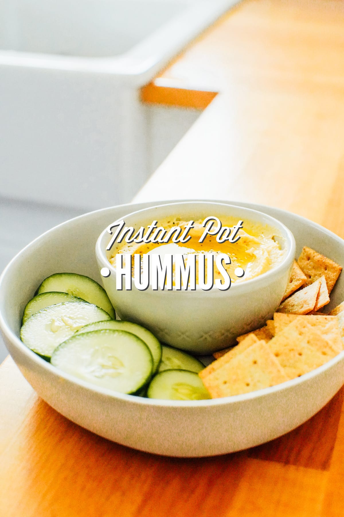 How to Make Homemade Hummus Using the Instant Pot (Pressure Cooker Recipe, Make-Ahead Snack)