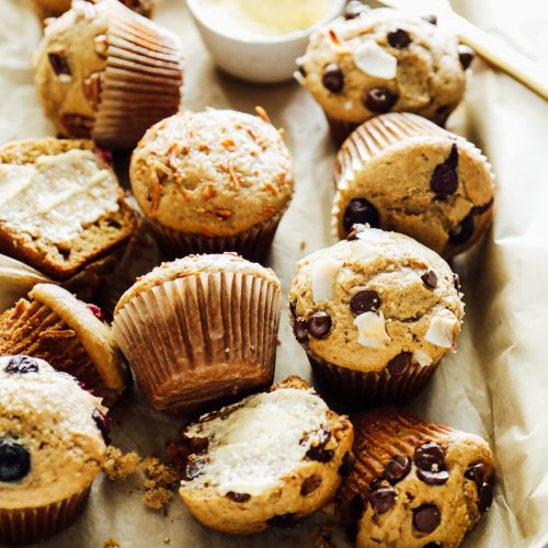 healthy kids school snack: homemade muffins