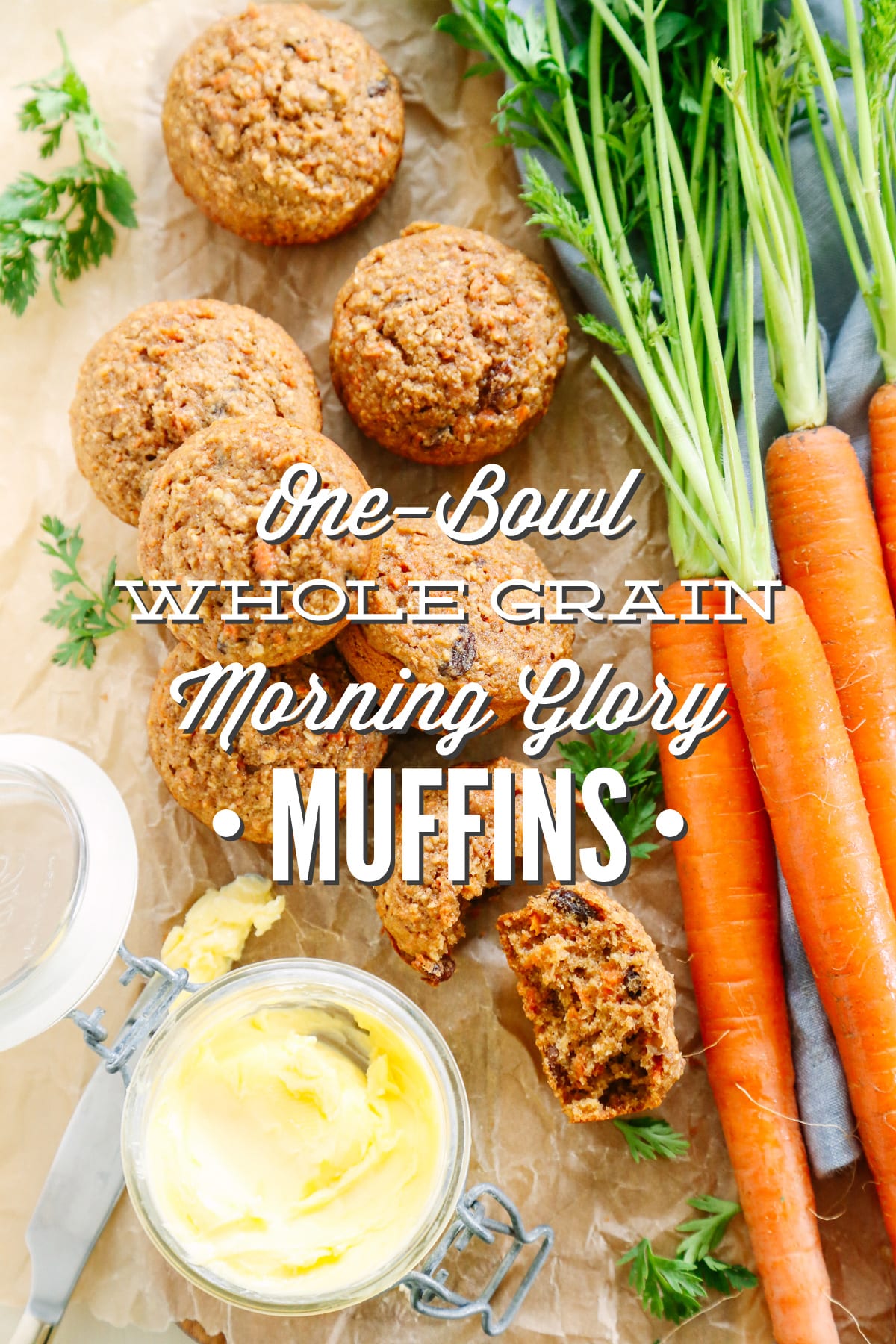 One-Bowl Whole Grain Morning Glory Muffins