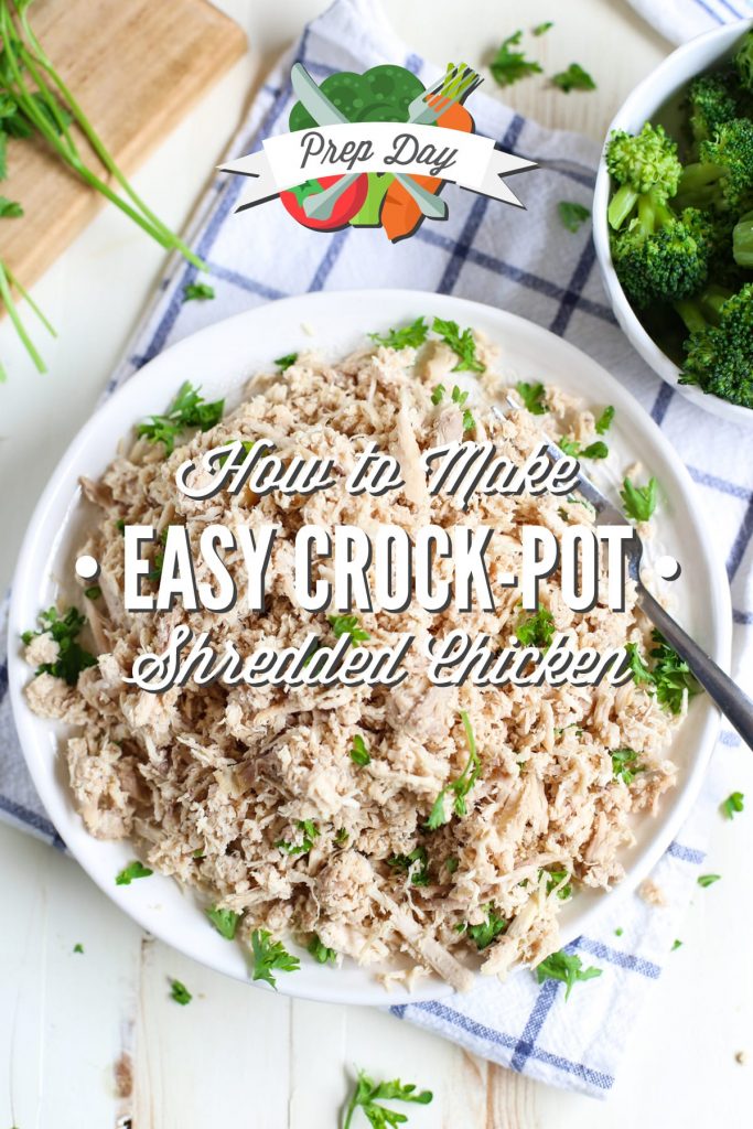 How to make shredded chicken in the crock-pot using a whole chicken