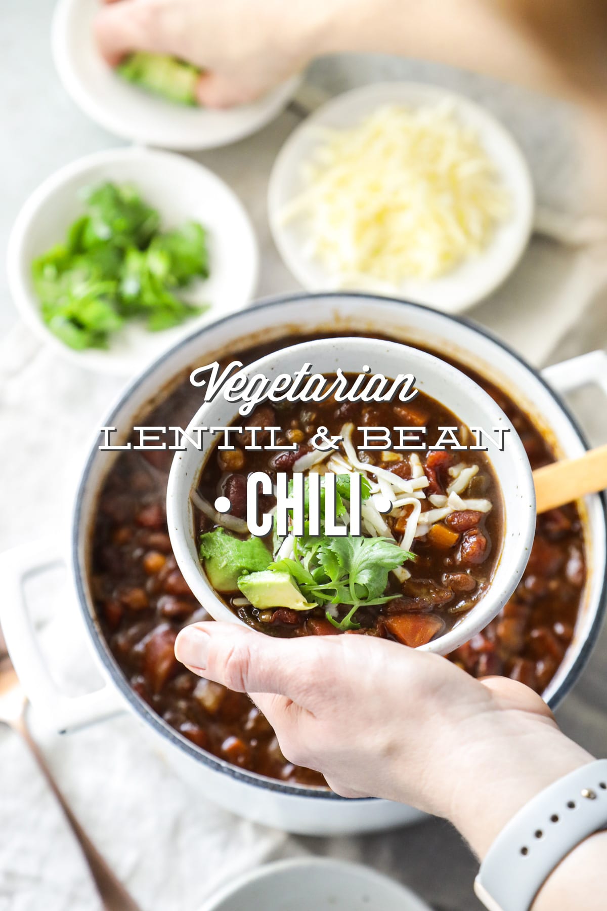 Pantry Stew: Vegetarian Lentil and Three Bean Chili
